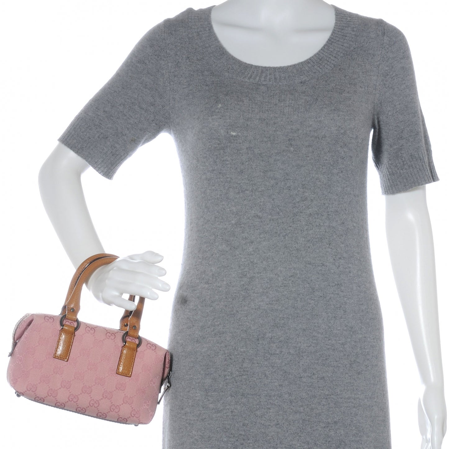 Monogram Mini Boston Handbag Pink