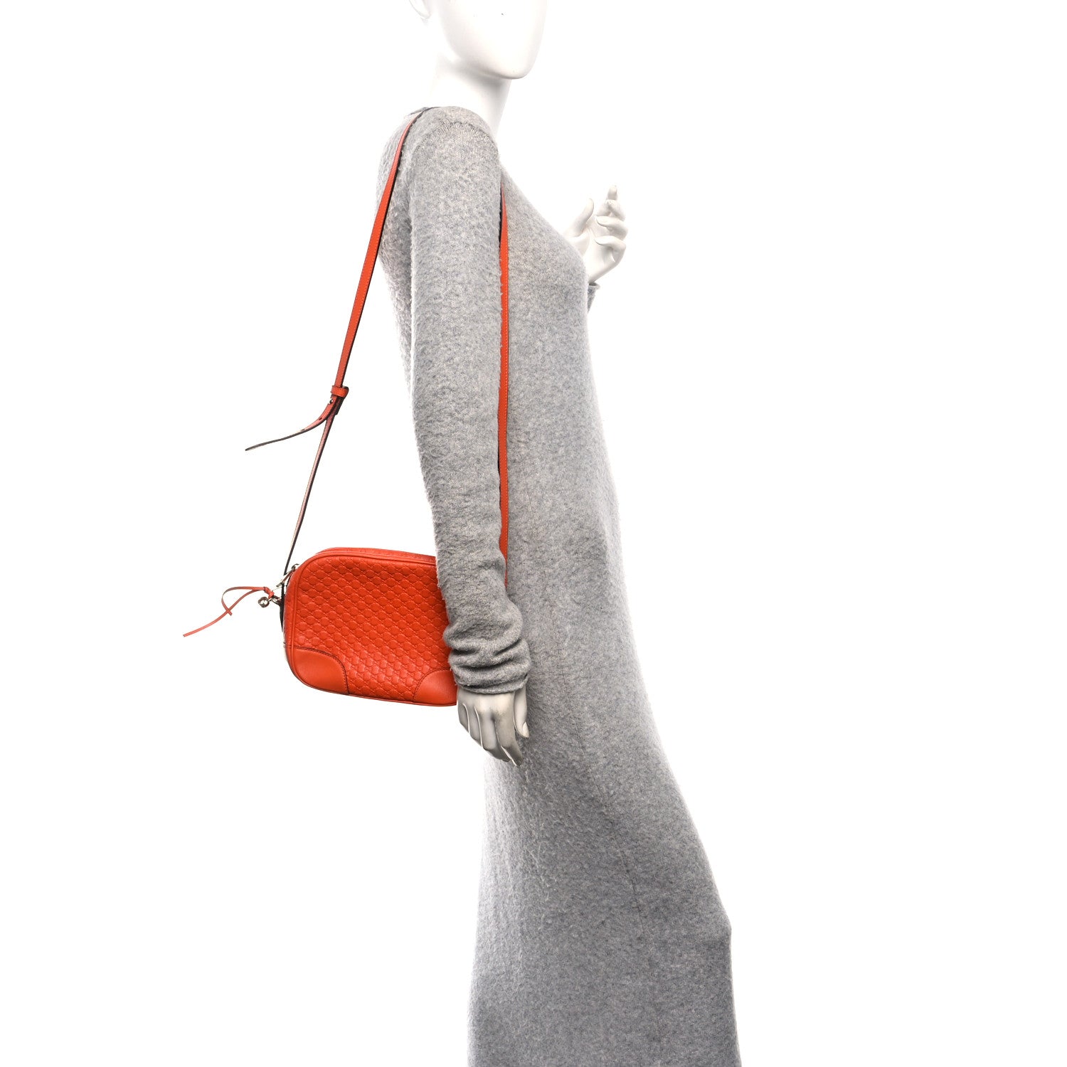 Gucci Soft Microguccissima Mini Bree Messenger Bag Sun Orange 2 of 11