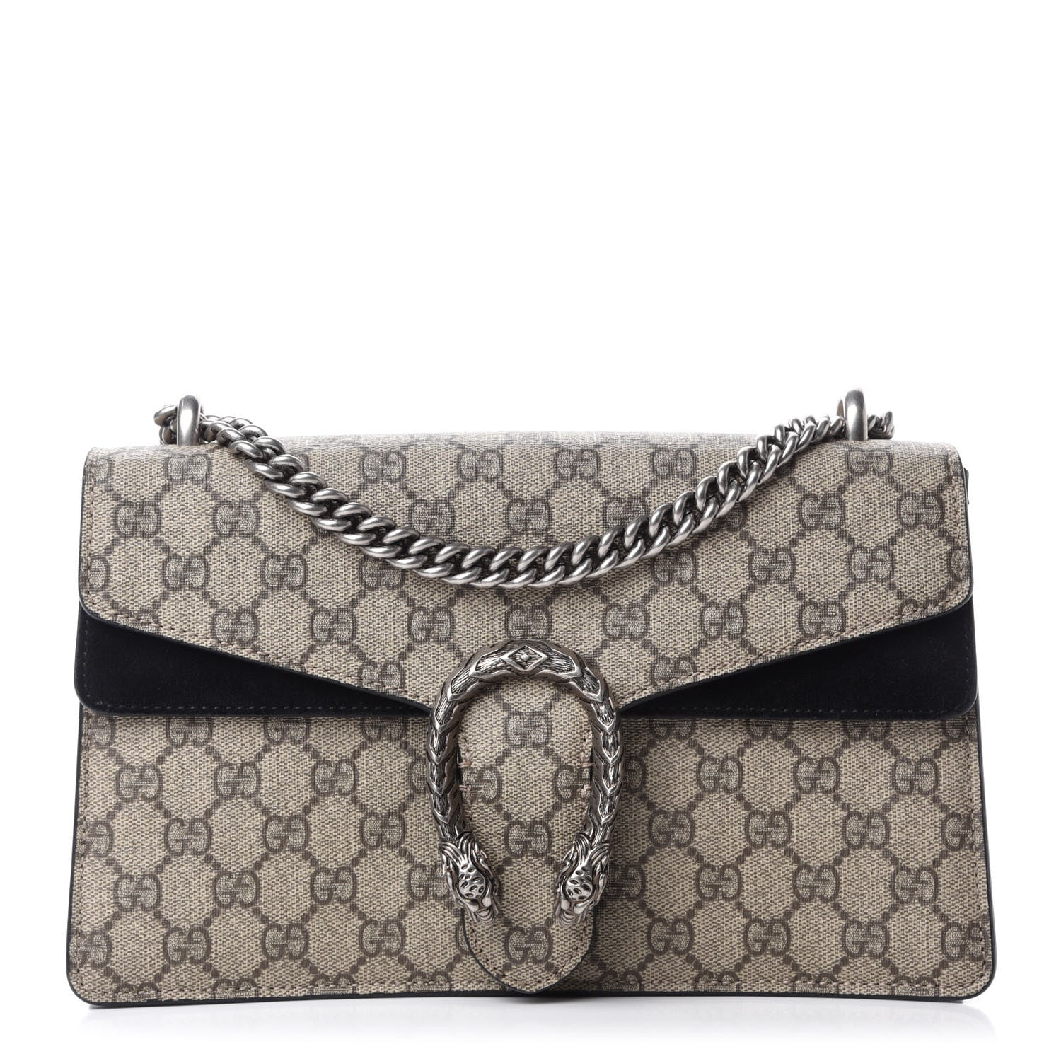 Gucci GG Supreme Monogram Small Dionysus Shoulder Bag Black 1 of 10