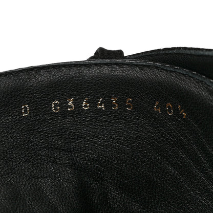 Chanel Shiny Crumpled Lambskin Lace Up Combat Boots 40.5 Black 6 of 9