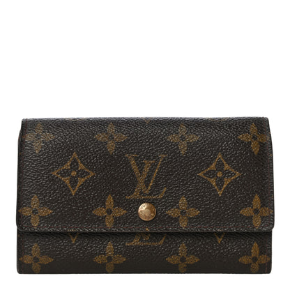 Louis Vuitton Monogram Porte-Monnaie Tresor Wallet 1 of 11