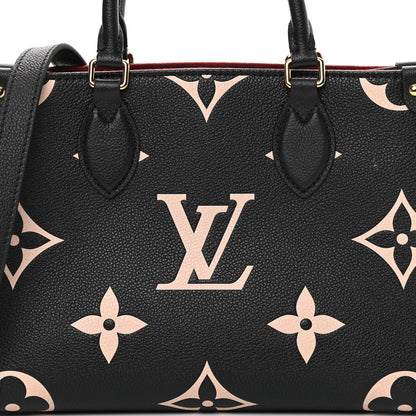 Louis Vuitton Empreinte Monogram Giant Onthego PM Black Beige 7 of 14
