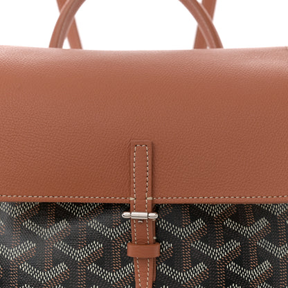 Goyard Goyardine Calfskin Mini Alpin Backpack Black Gold 7 of 9