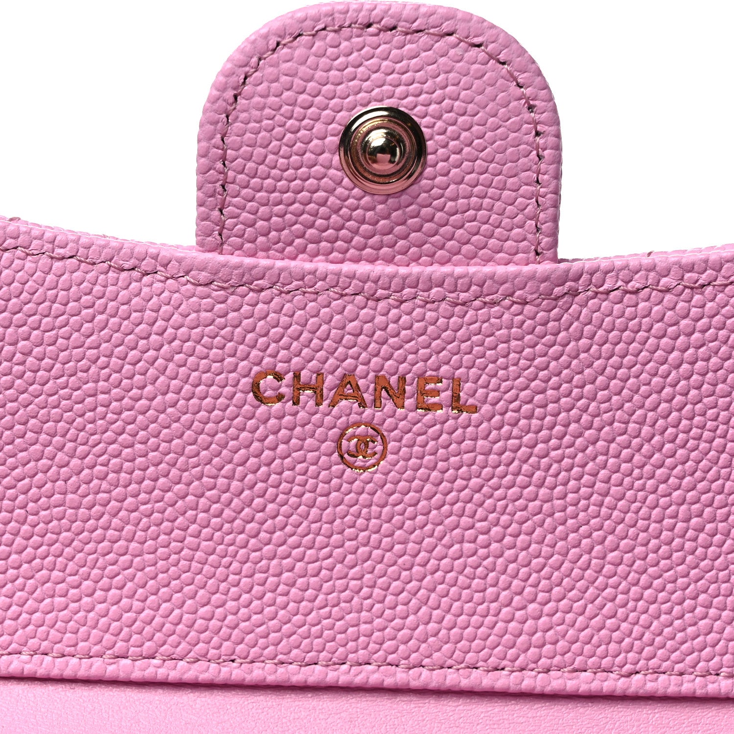 Chanel Caviar Quilted Compact Flap Wallet Pink 6 of 7