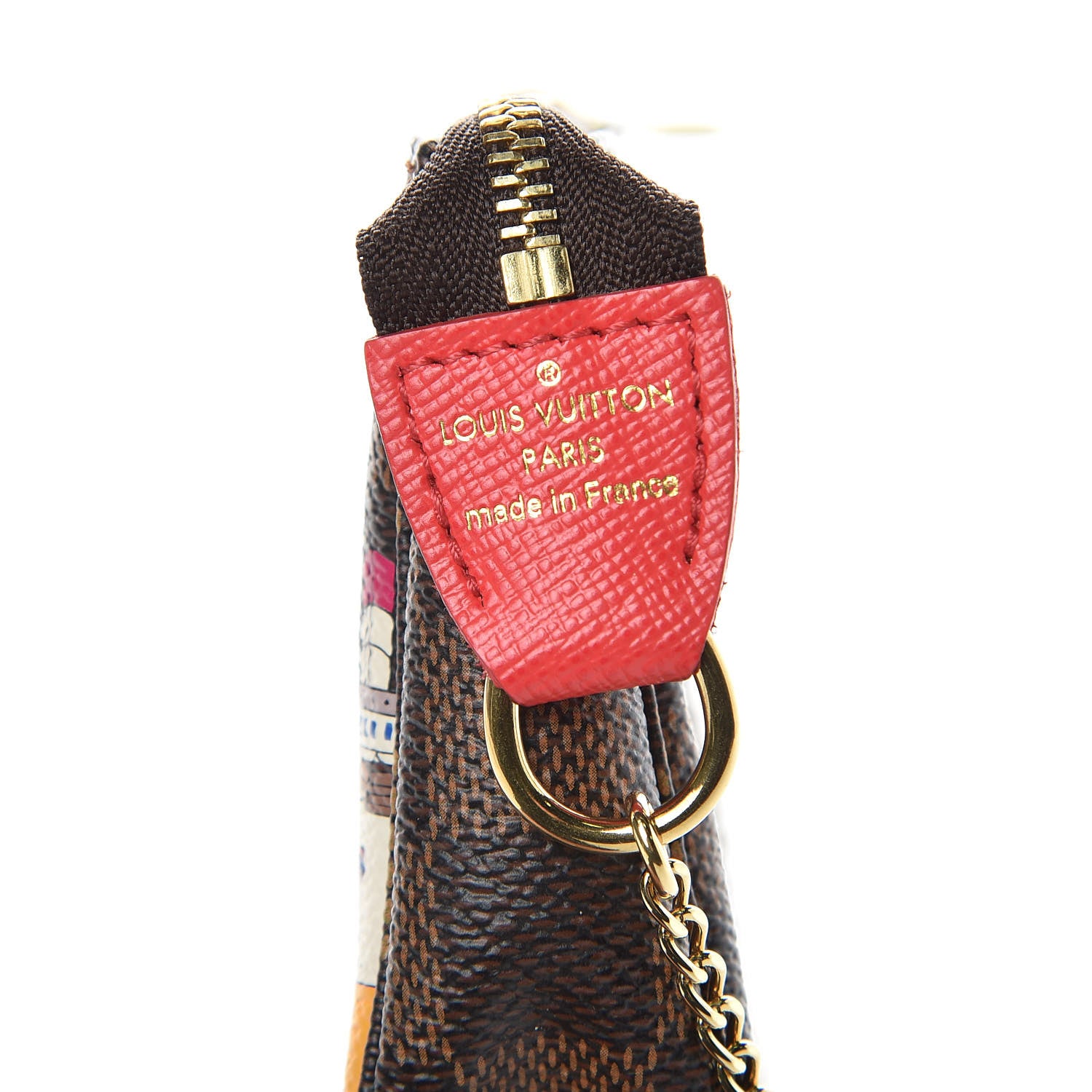Louis Vuitton Damier Ebene 2016 Christmas Animation Mini Pochette Accessories 8 of 9