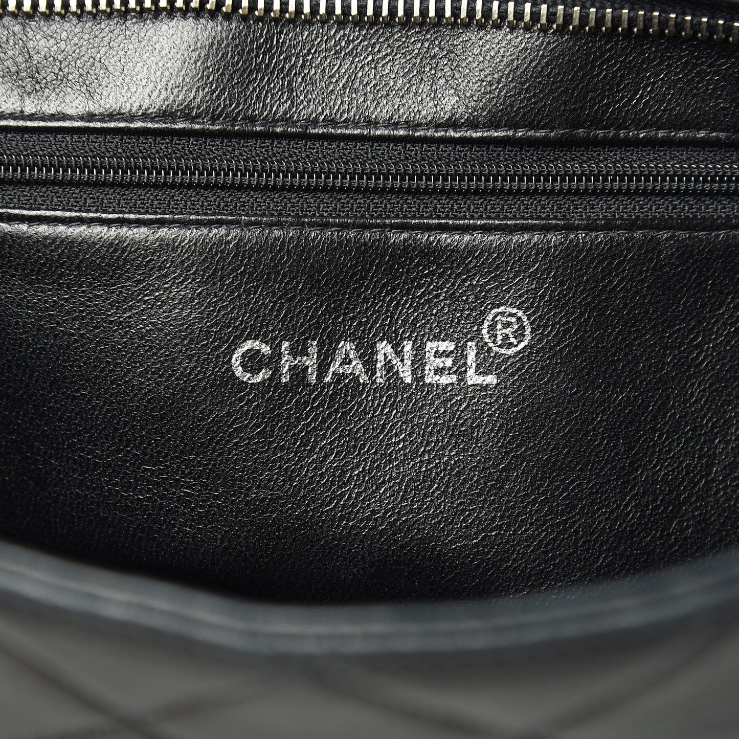 Lambskin Quilted Medallion Tote Black