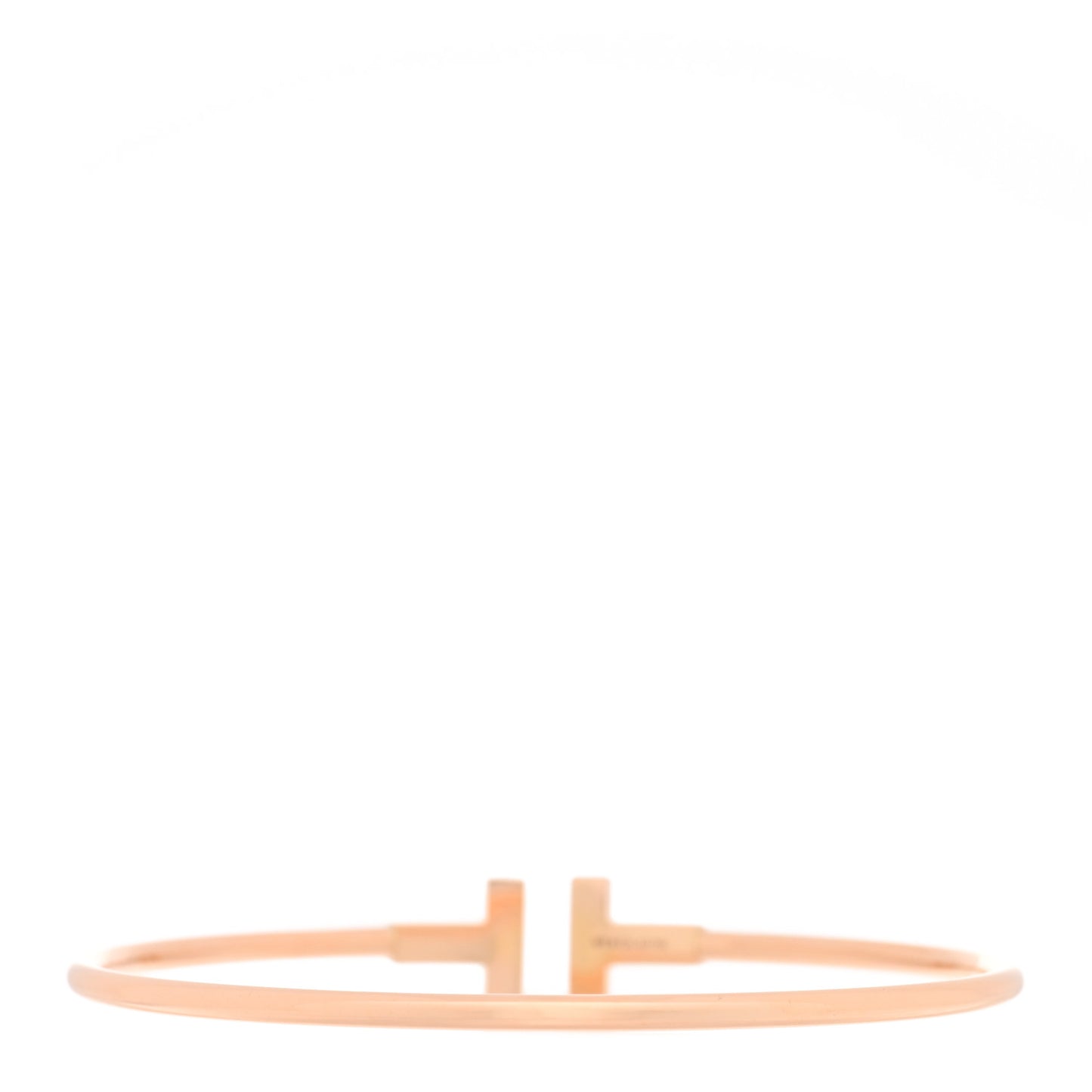 18K Rose Gold T Wire Bracelet