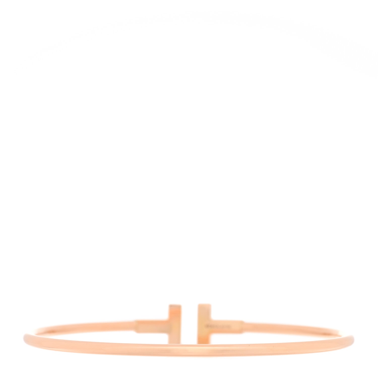 Tiffany 18K Rose Gold T Wire Bracelet 2 of 3