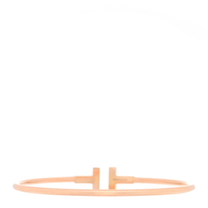Tiffany 18K Rose Gold T Wire Bracelet 2 of 3