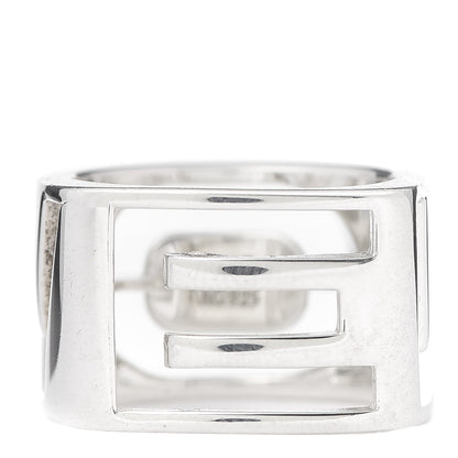 Tiffany Sterling Silver Era Love Square Ring 55 7.25 5 of 6