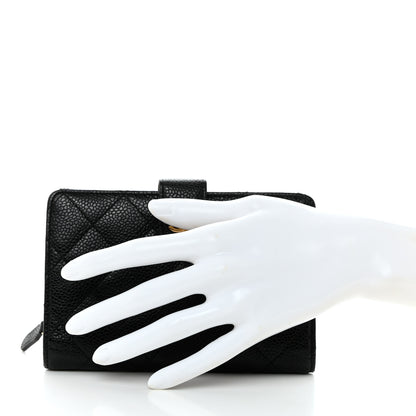 Chanel Caviar Quilted Zipped Pocket Wallet Black 2 of 8