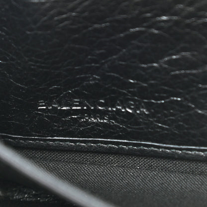 Balenciaga Agneau Classic Silver Hardware Continental Zip Around Wallet Black 6 of 6