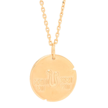 Van Cleef & Arpels 18K Yellow Gold Zodiac Leo Pendant Necklace 3 of 5