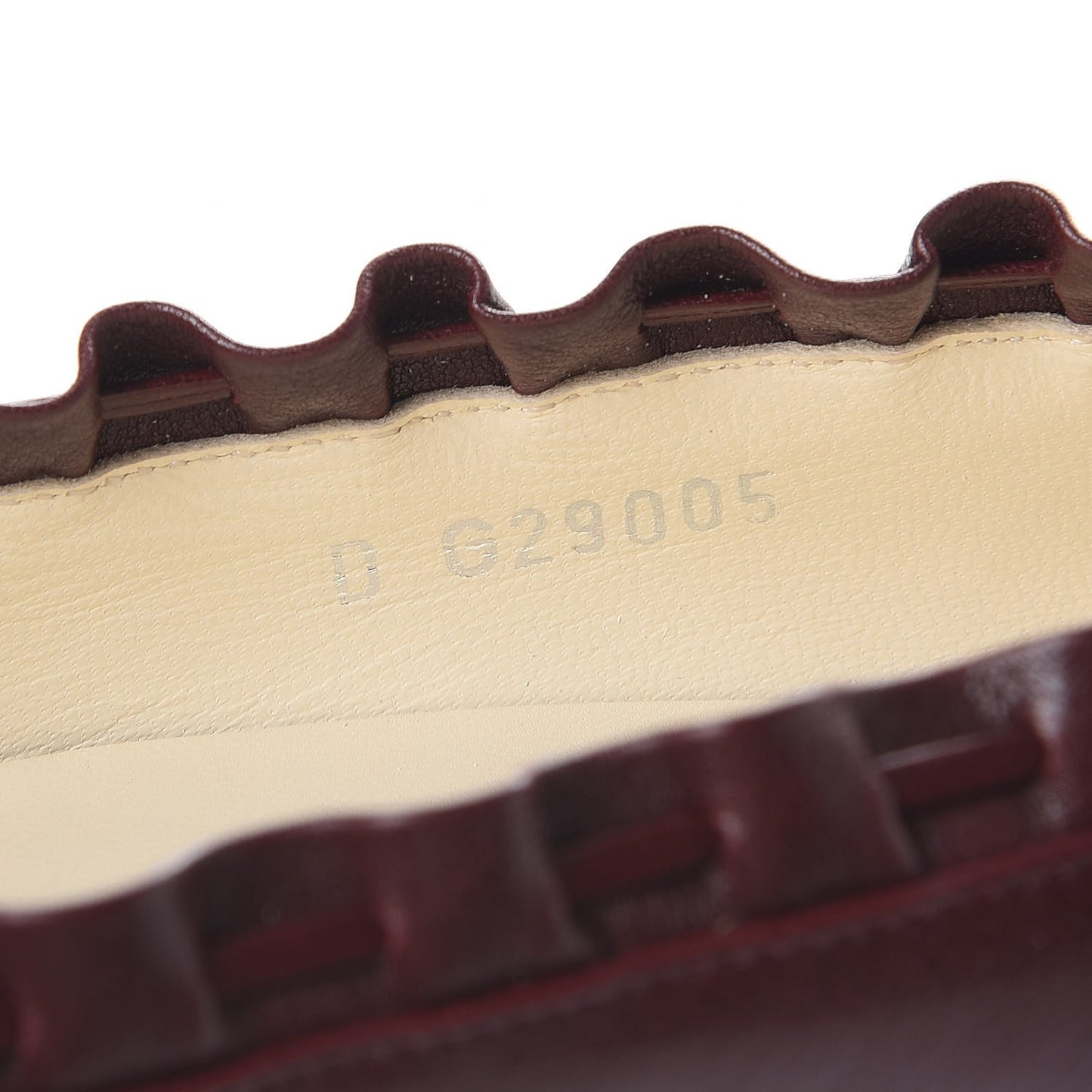 Calfskin CC Cap Toe Pumps 38.5 Bordeaux Marine Fonce