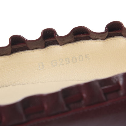Chanel Calfskin CC Cap Toe Pumps 38.5 Bordeaux Marine Fonce 8 of 9