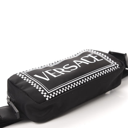 Versace Nylon Logo Two Tone Belt Bag Black 4 of 10