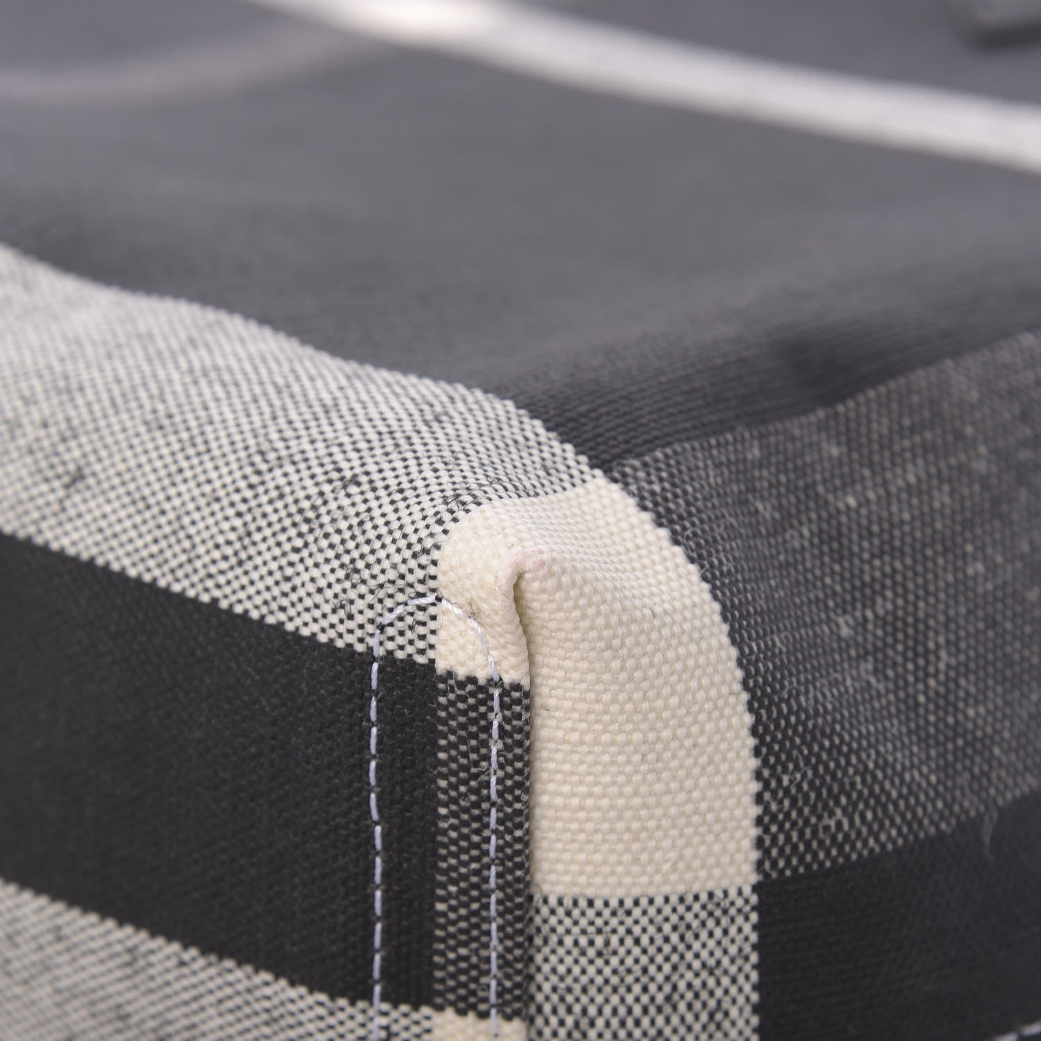Burberry Coated Canvas Mega Check Medium Doodle Tote Black White 13 of 13