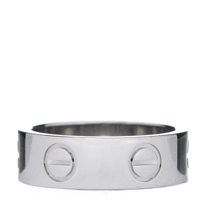 Cartier 18K White Gold 5.5mm LOVE Ring 47 4 3 of 5