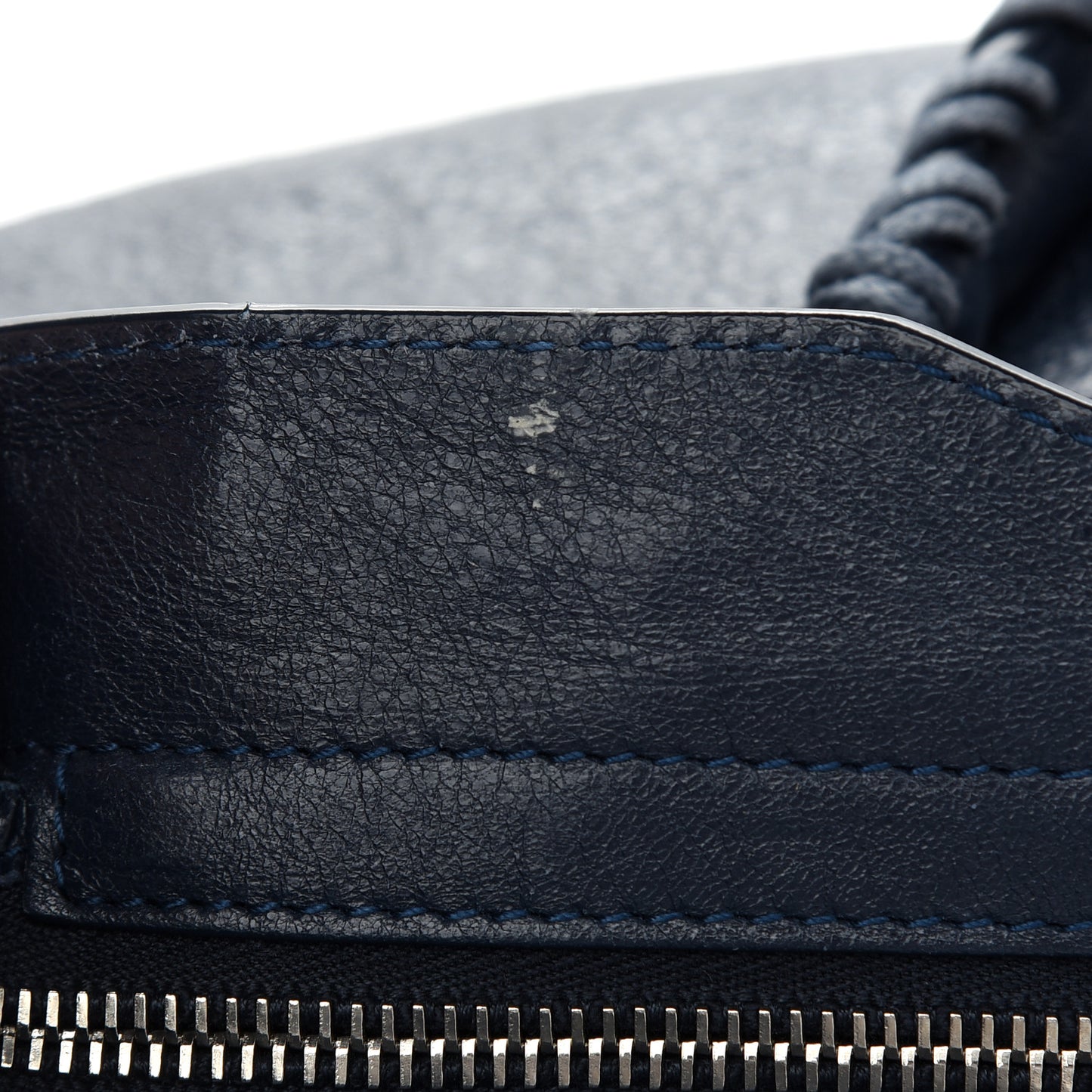 Agneau Giant 12 Silver Hardware City Bleu Obscur