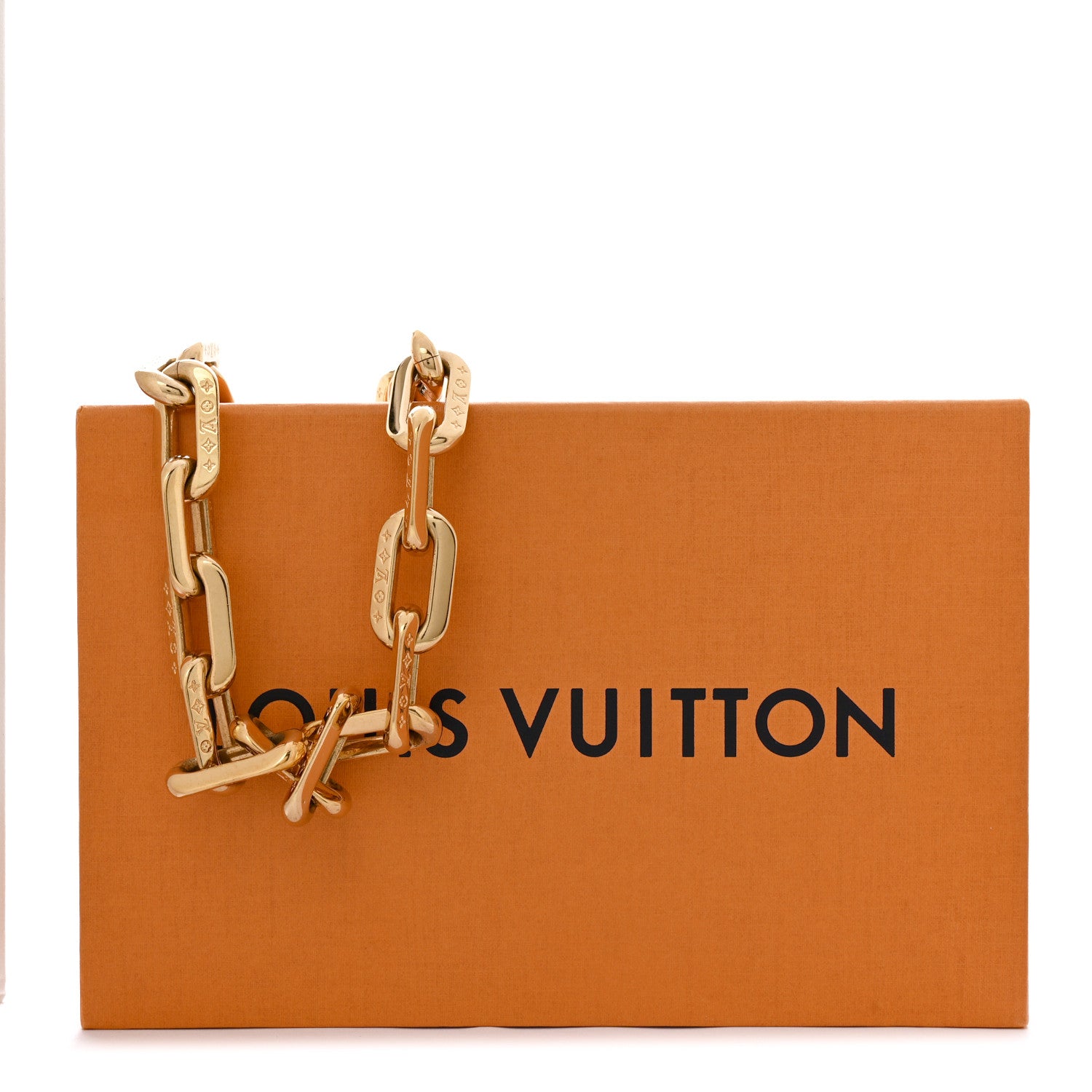 Louis Vuitton LV Edge Necklace MM Gold 7 of 7