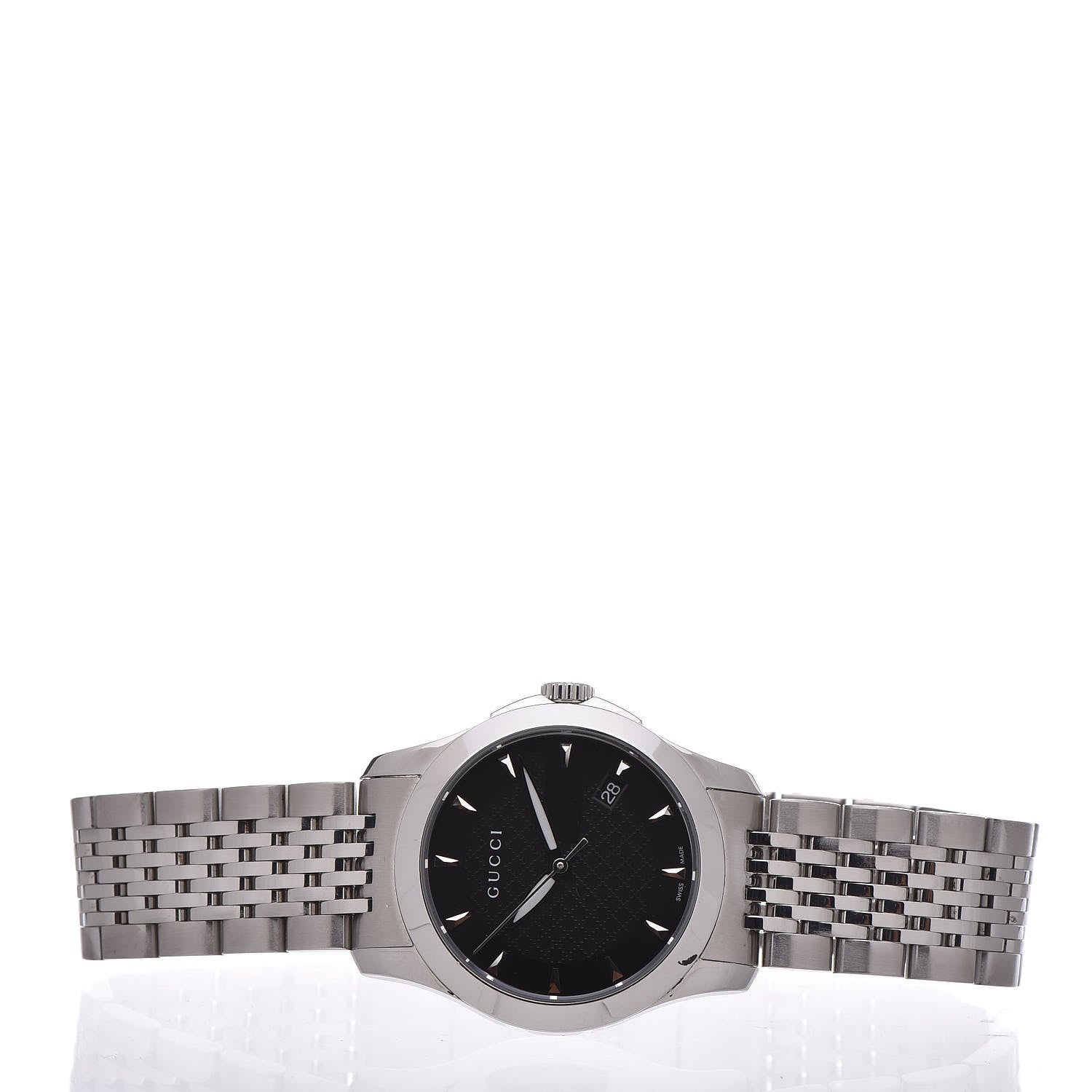Gucci Stainless Steel 27mm G-Timeless Quartz Watch Black 3 of 7