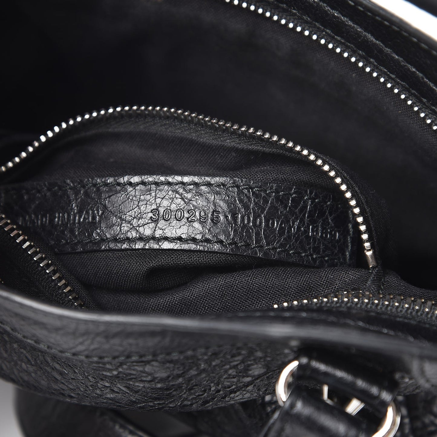 Agneau Classic Silver Hardware Mini City Black