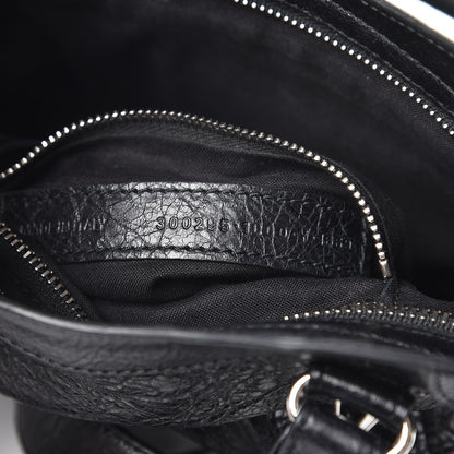Balenciaga Agneau Classic Silver Hardware Mini City Black 9 of 10