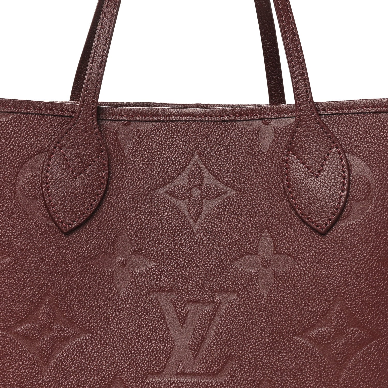 Louis Vuitton Empreinte Monogram Giant Neverfull MM Wine 8 of 11
