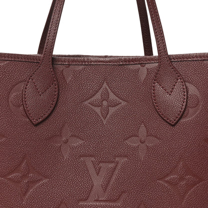 Louis Vuitton Empreinte Monogram Giant Neverfull MM Wine 8 of 11