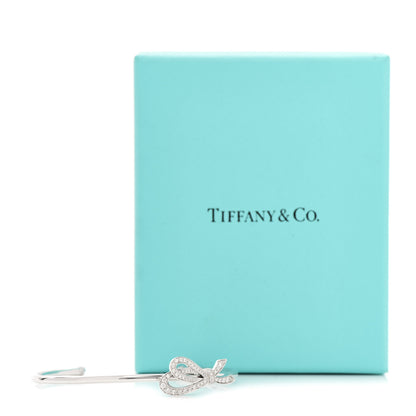 Tiffany 18K White Gold Diamond Bow Cuff Bracelet 4 of 4