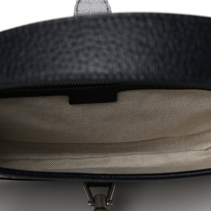 Gucci GG Supreme Monogram Textured Dollar Calfskin Web Small Jackie 1961 Hobo Beige Blue 5 of 10
