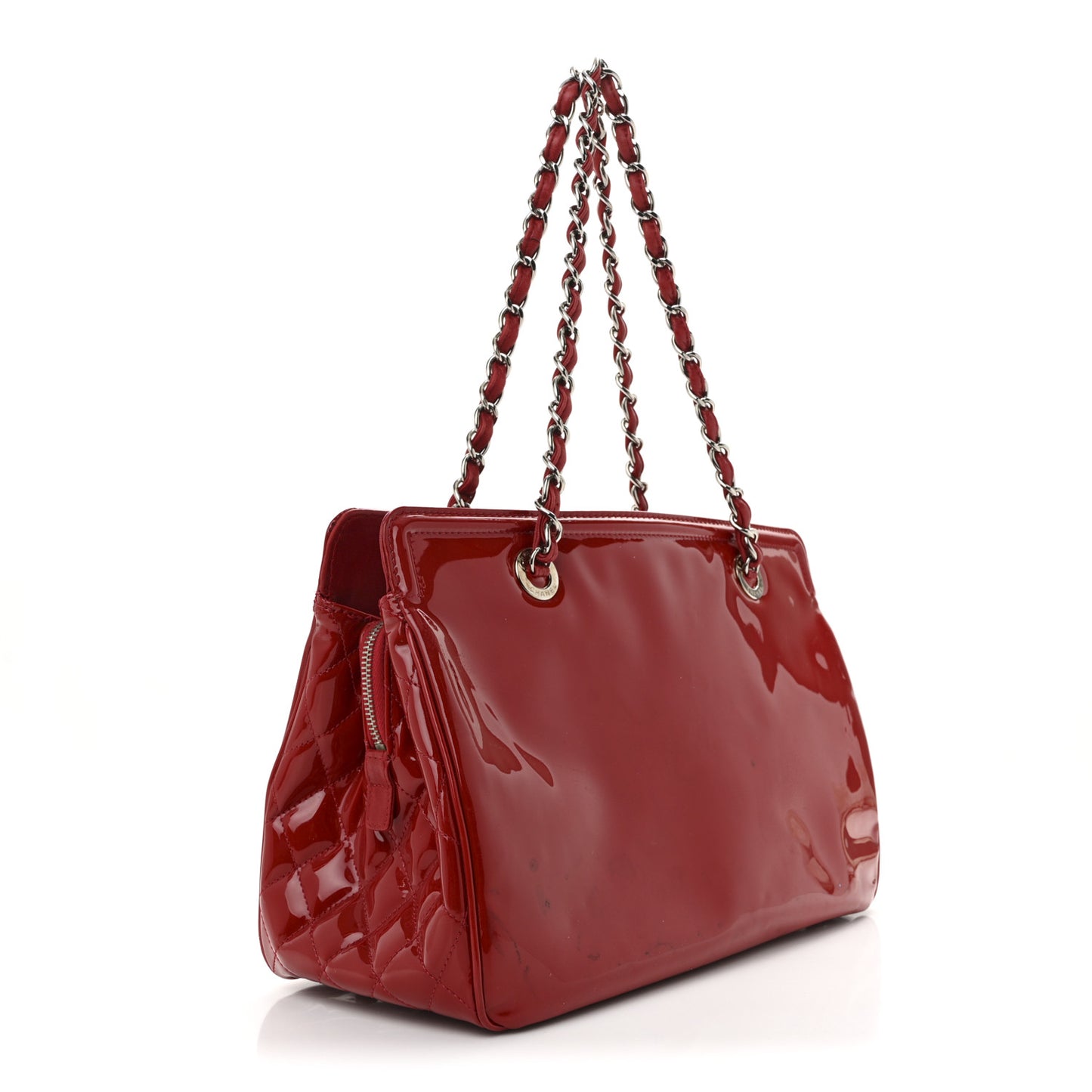 Vinyl Lipstick Ligne Tote Red