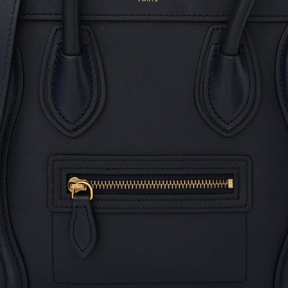 Celine Smooth Calfskin Nano Luggage Ink 8 of 15