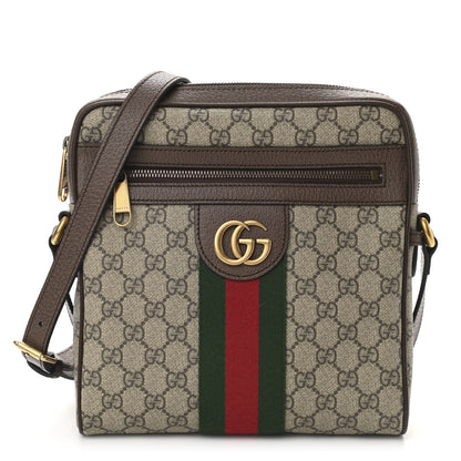Gucci GG Supreme Monogram Web Small Ophidia Messenger Bag Brown 1 of 10