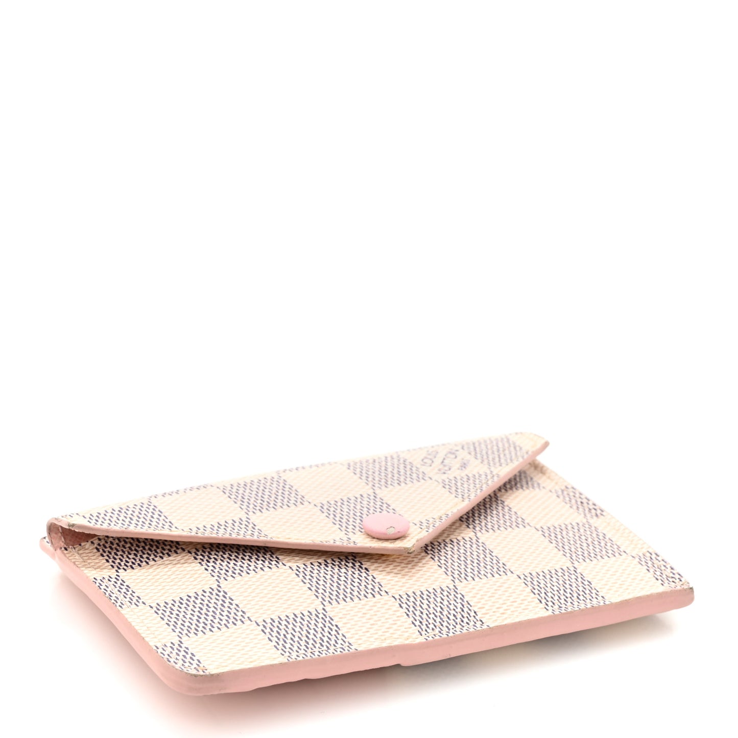 Damier Azur Recto Verso Card Holder Rose Ballerine