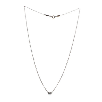 Tiffany 18K Rose Gold Diamond .22ct Elsa Peretti Diamonds by the Yard Pendant Necklace 3 of 8