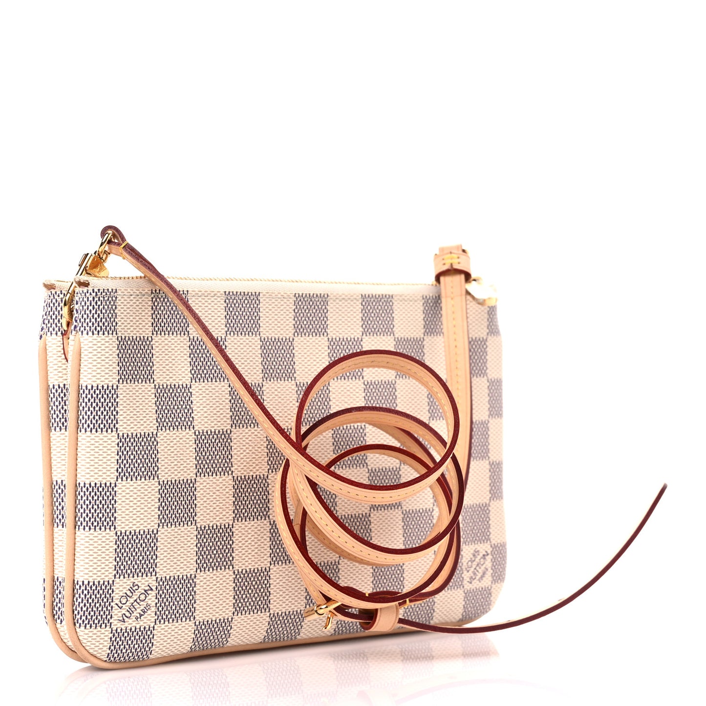 Damier Azur Double Zip Pochette