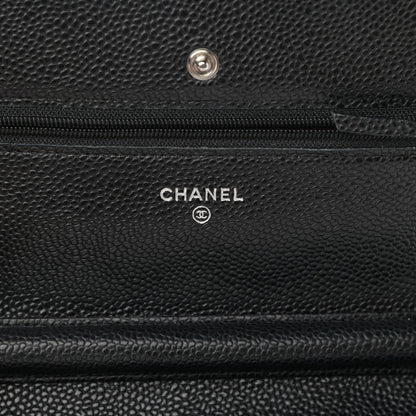 Chanel Caviar Quilted Wallet On Chain WOC Black 6 of 13