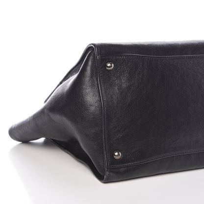 Prada Glace Calf Twin Pocket Tote Black 9 of 12
