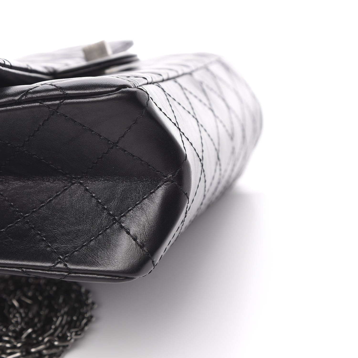 Chanel Aged Calfskin Quilted 2.55 Reissue 226 Flap Black 11 of 12