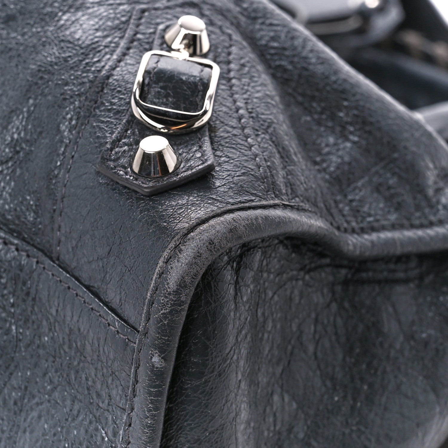 Balenciaga Agneau Classic Silver Hardware City Gris Fossile 13 of 13