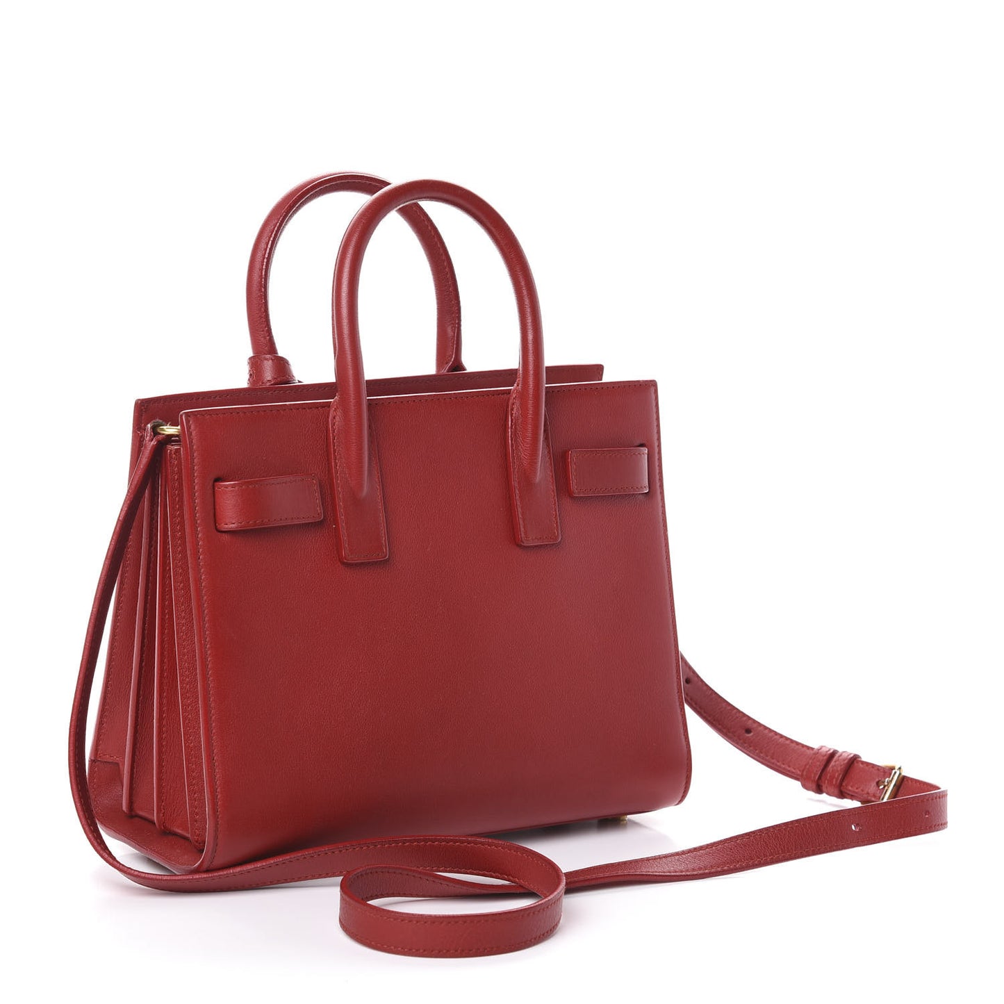 Calfskin Nano Sac De Jour Lipstick Red