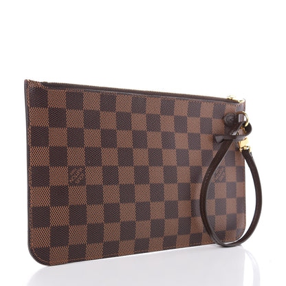 Louis Vuitton Damier Ebene Neverfull MM GM Pochette 3 of 10