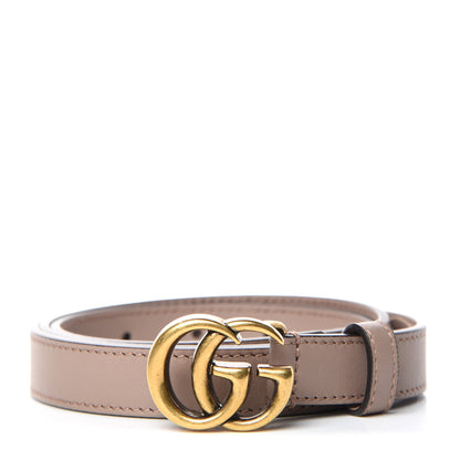 Gucci Calfskin Double G 20mm Belt 90 36 Porcelain Rose 1 of 7