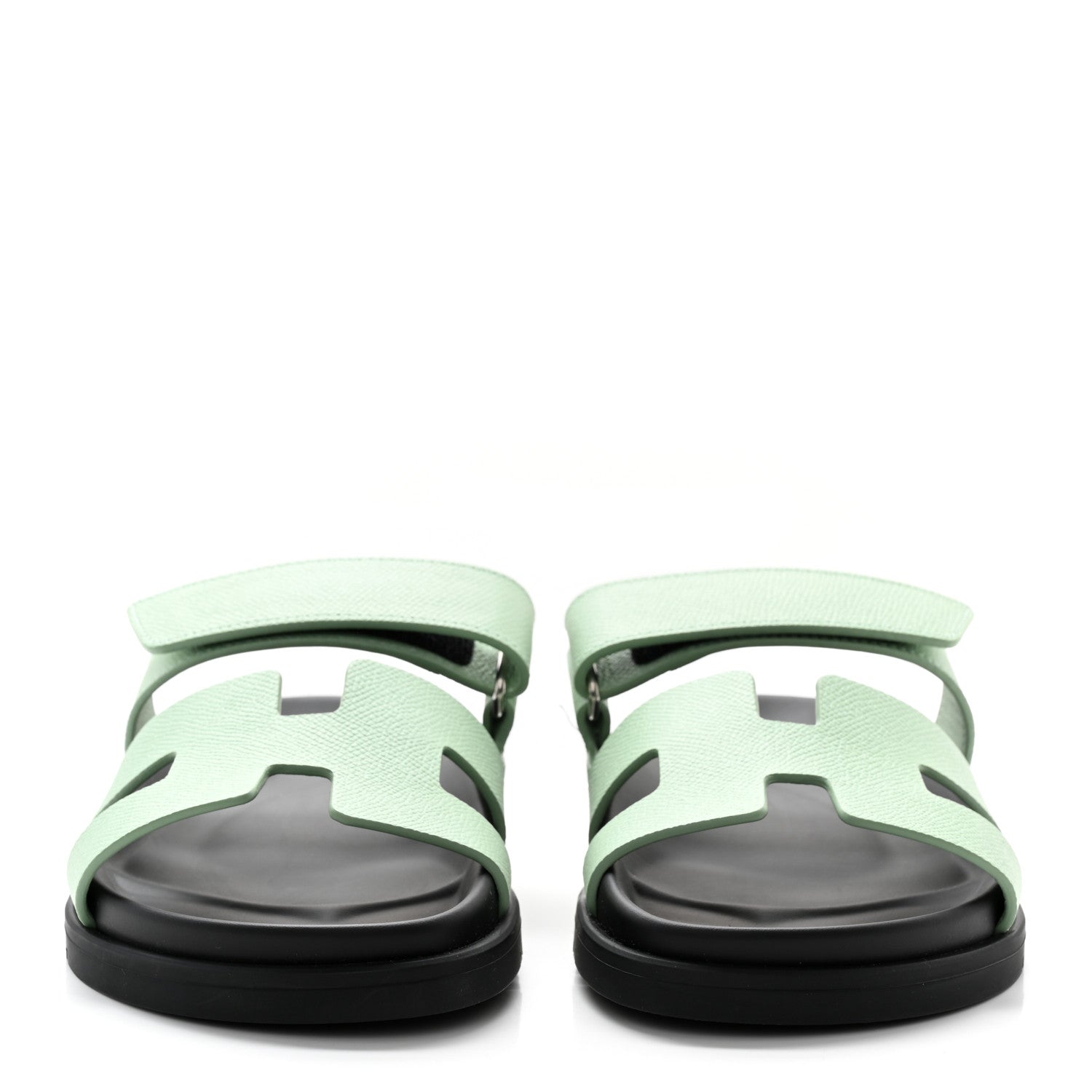 Hermes Epsom Womens Chypre Sandals 36 Vert Jade 2 of 9