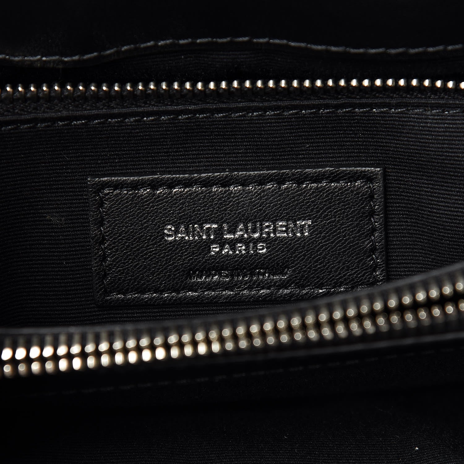 Saint Laurent Calfskin Y Quilted Monogram Medium Loulou Chain Satchel Black 7 of 10