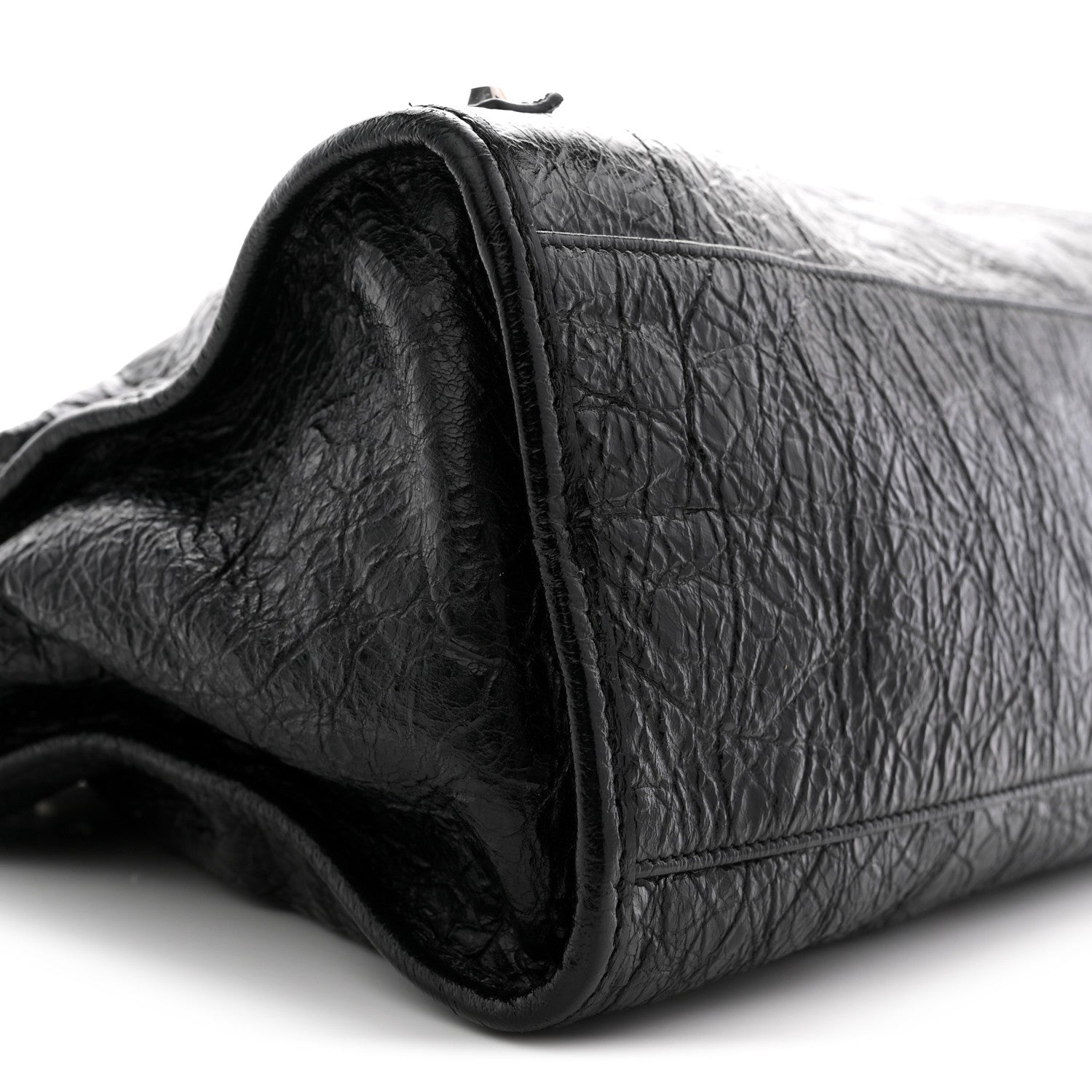 Balenciaga Agneau Arena Silver Hardware Medium Le City Black 9 of 11
