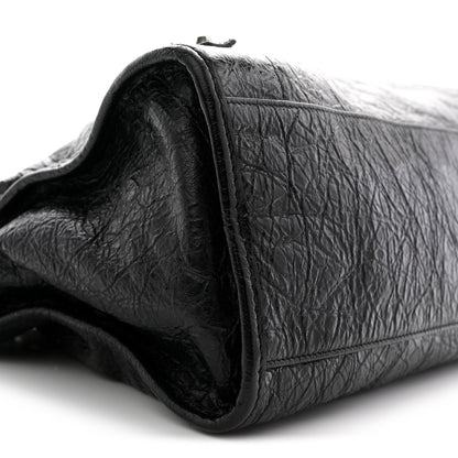 Balenciaga Agneau Arena Silver Hardware Medium Le City Black 9 of 11