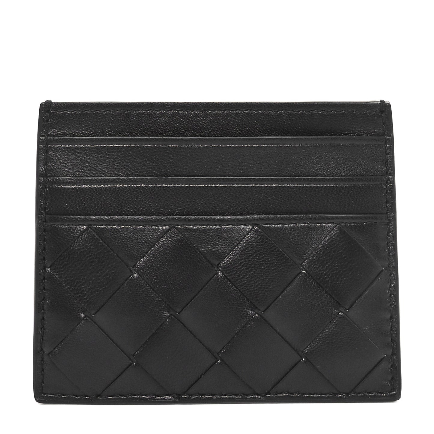 Nappa Intrecciato Card Holder Black
