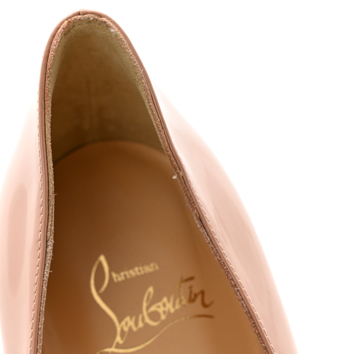 Christian Louboutin Patent Kate 70 Pumps 40 Nude 8 of 9